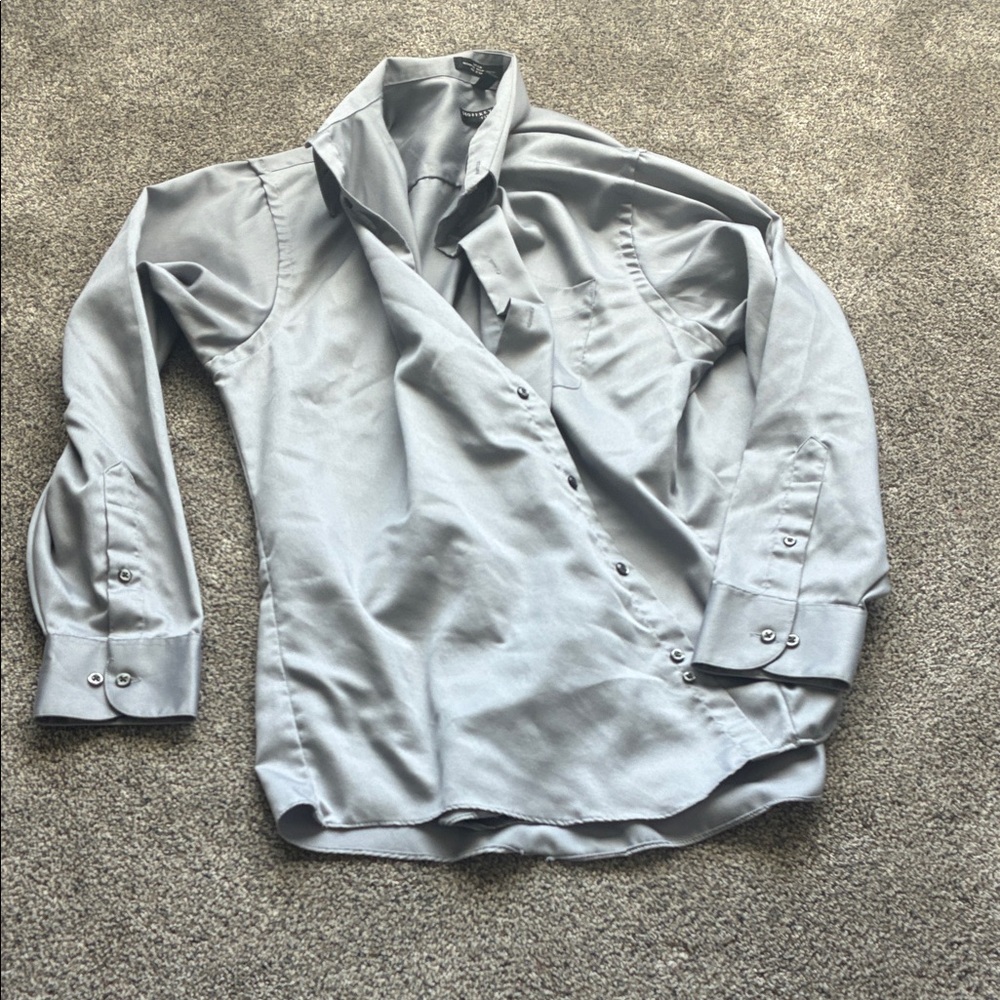 Geoffrey Beene Light Gray Dress Shirt